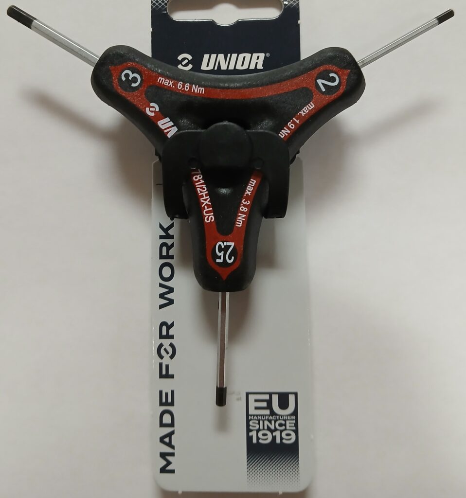 Unior Three-Way Straight Tip Hex Wrench 2,2.5,3 1781-624908
